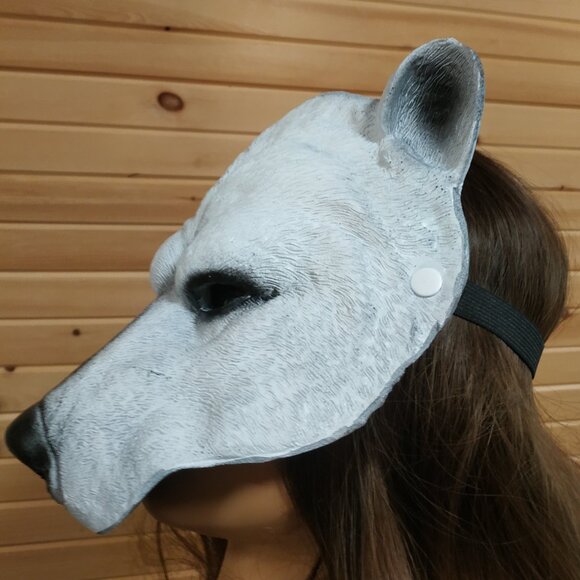 Realistic Polar Bear Mask - Picture 1 of 6